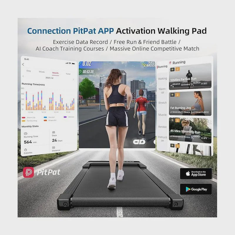 Superun 2-in-1 Loopband met 2.2PK Motor: Compacte Onder Desk Treadmill voor Thuis