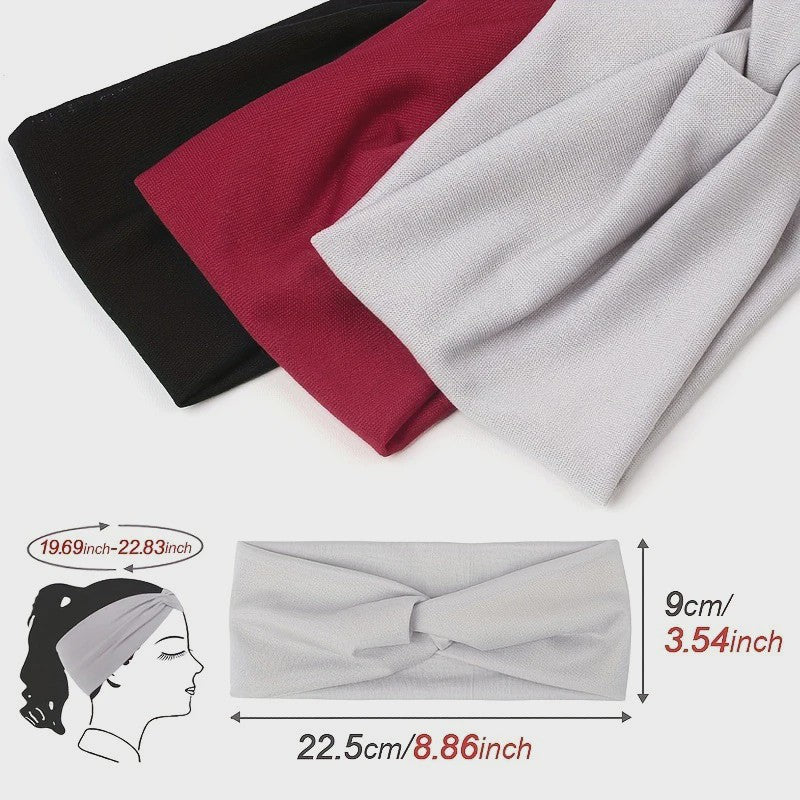 Brede Elastische Sport Hoofdband - Zweetabsorberend & Antislip voor Dames