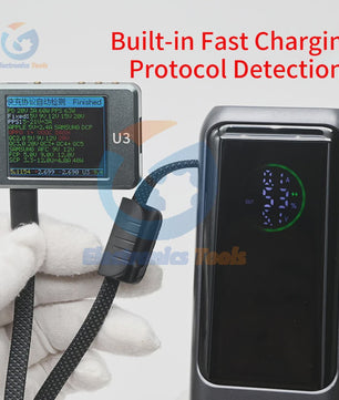DIY Powerbank Kit: 100W PD Fast Charging Behuizing voor 4x 21700 Batterijen