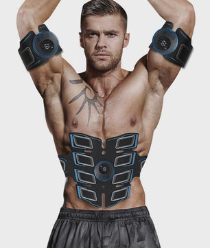 EMS Spierstimulator Set: Buikspier Trainer & Arm Trainer - USB Oplaadbaar