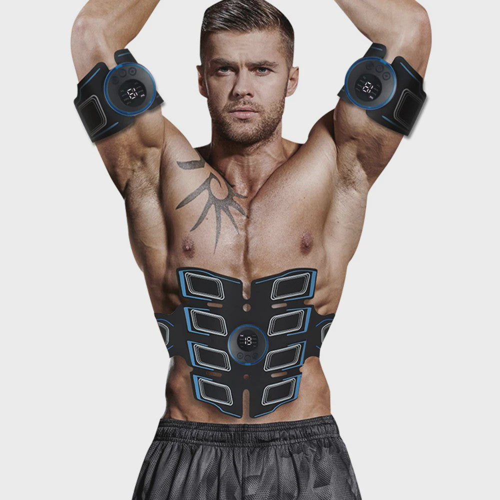 EMS Spierstimulator Set: Buikspier Trainer & Arm Trainer - USB Oplaadbaar