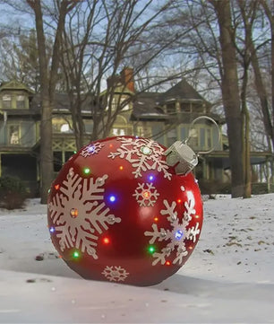 Opblaasbare Kerstbal 60cm - Grote Decoratie voor Buiten & Kerstboom