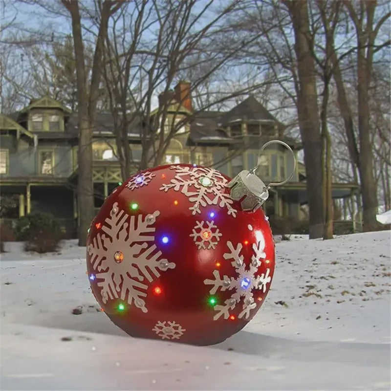Opblaasbare Kerstbal 60cm - Grote Decoratie voor Buiten & Kerstboom