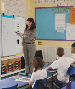 Verrijdbaar Dubbelzijdig Magnetisch Whiteboard 160-180cm Hoogte Verstelbaar met Wielen en Rem