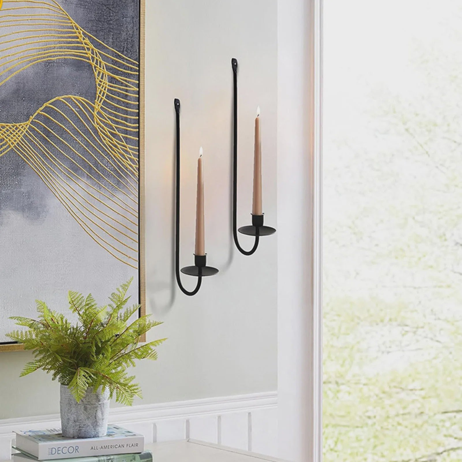 Moderne Wandkaarsenhouder Metaal - Sfeervolle Decoratie voor Elke Ruimte