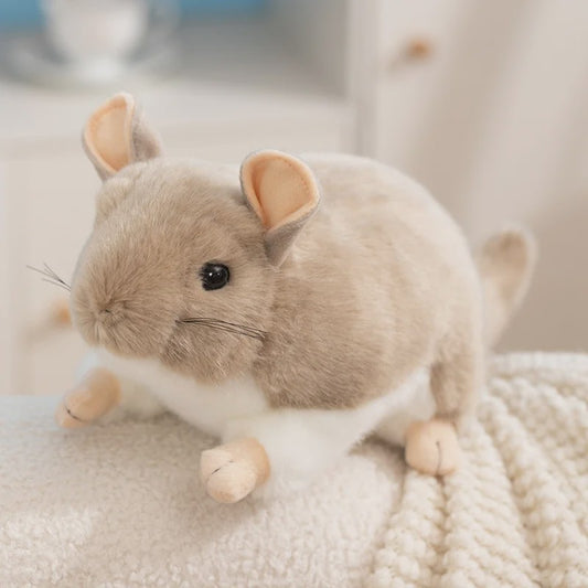 Kawaii Chinchilla Pluche Knuffel - 40cm Zachte Levensechte Speelgoed - Verjaardagscadeau