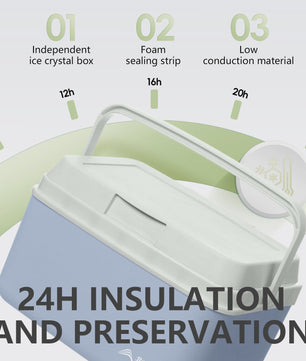 BISINNA Camping Koelbox 6L/9L/15L - Draagbare Outdoor Koelbox voor Picknick, Vissen & Strand