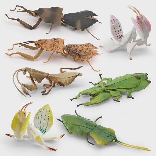 Realistische Insecten Model Figuren: Bidsprinkhaan, Bladwesp & Meer - Educatief Speelgoed & Decoratie