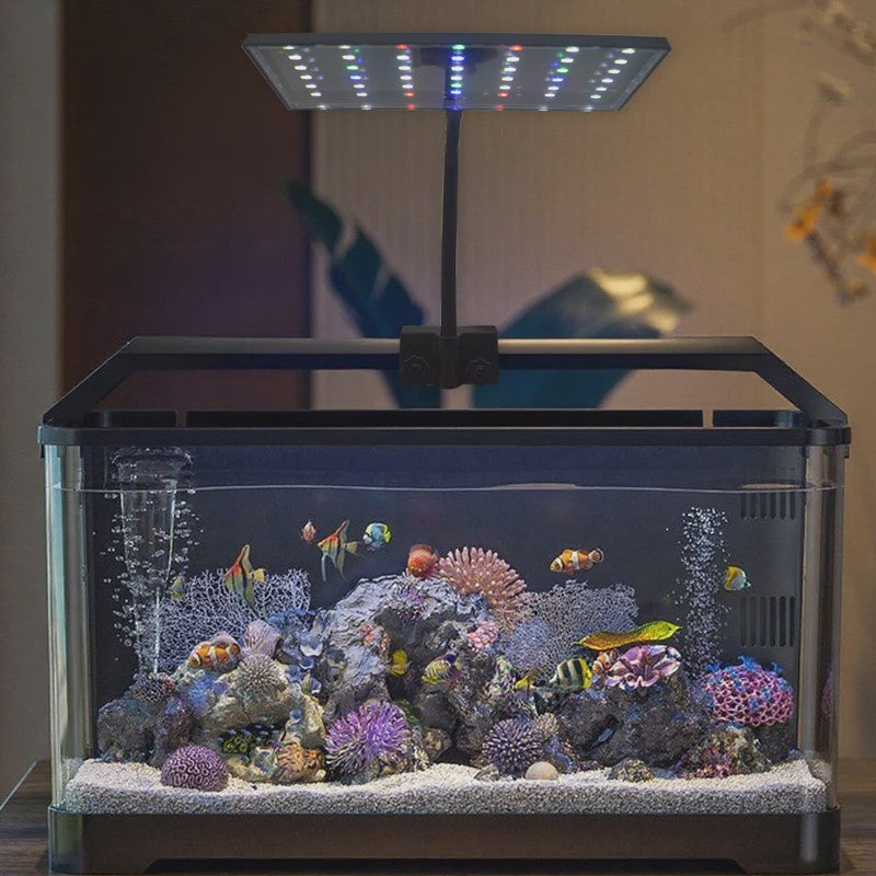 USB Aquarium LED Plantengroeilamp - Volledig Spectrum, Dimbare Verlichting met Timer & 360° Rotatie