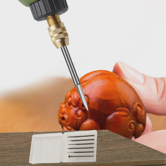 6-delige Houtsnij Boorbeitel Set voor Dremel - 2.35/3mm Schacht