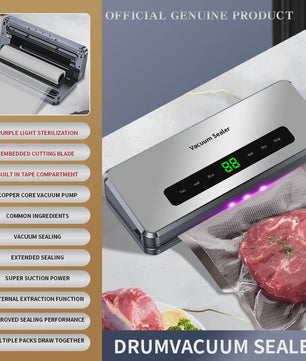 Elektrische Vacuüm Sealer Machine voor Droog & Nat Voedsel - Keuken Verpakking