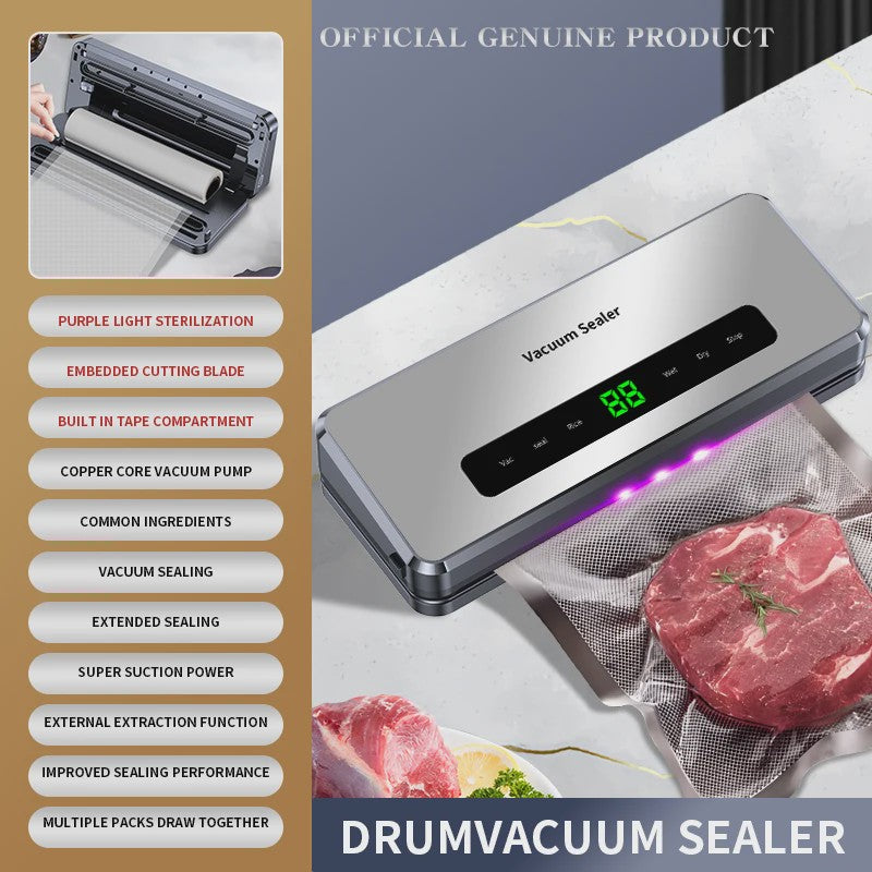 Elektrische Vacuüm Sealer Machine voor Droog & Nat Voedsel - Keuken Verpakking