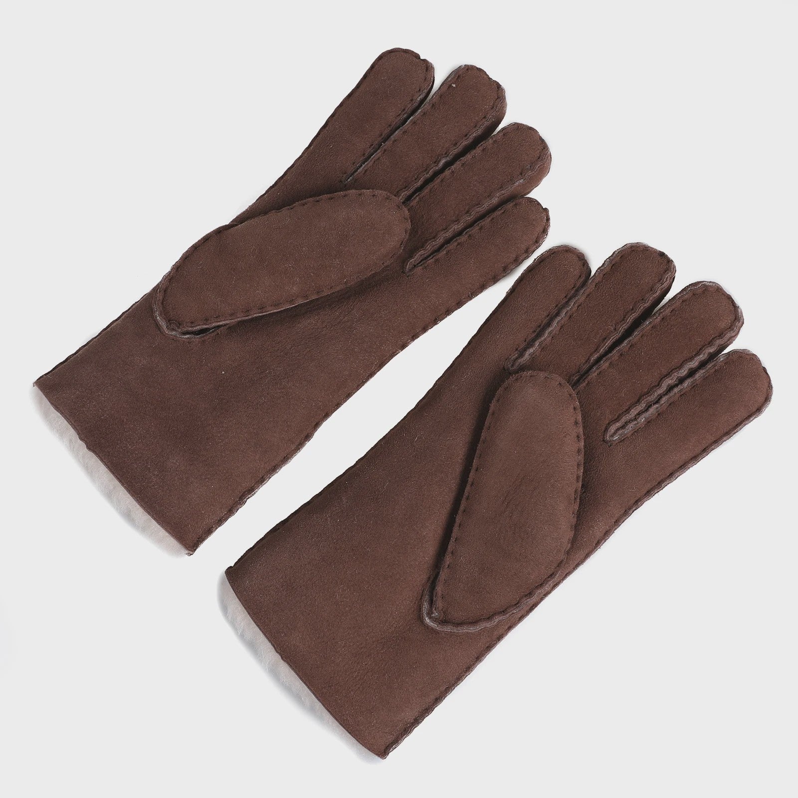Luxe Unisex Lammy Voering Leren Handschoenen - Handgemaakt & Warm