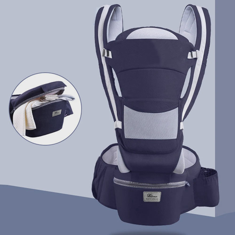 Ergonomische Baby Draagzak - Heupzitje, Rugdrager & Wikkeldoek voor Baby's