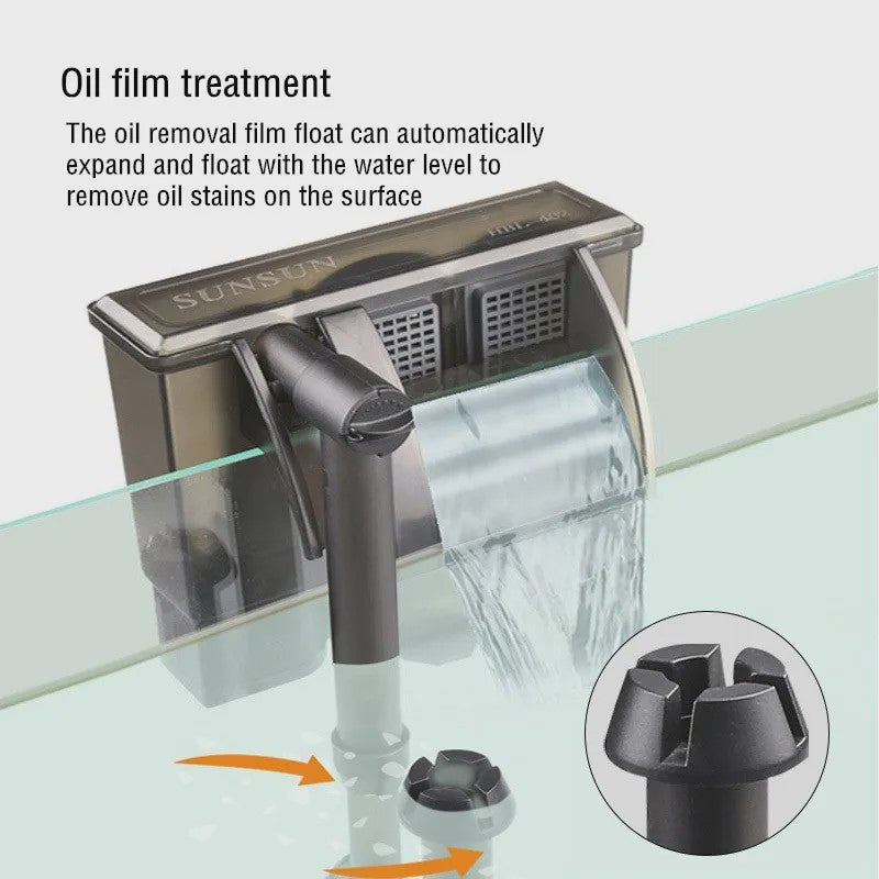 Hang-on Aquarium Filter met Waterval Effect - Efficiënte Watercirculatie