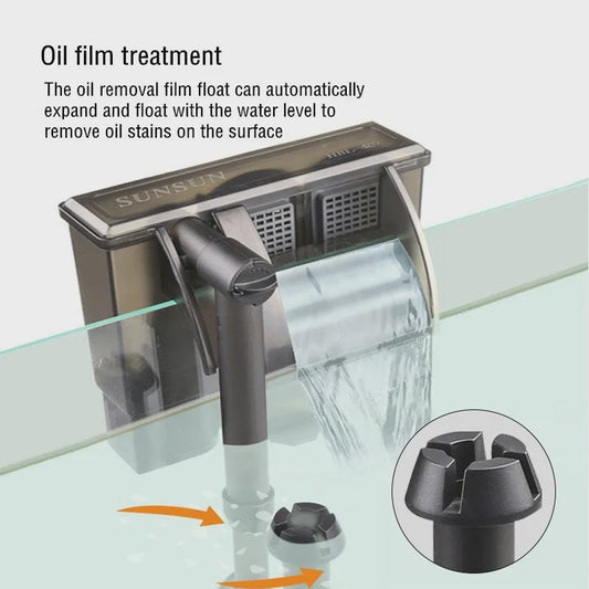 Hang-on Aquarium Filter met Waterval Effect - Efficiënte Watercirculatie