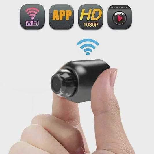 Mini WiFi Camera 1080P HD met Nachtzicht - Beveilig Huis, Kinderen & Huisdieren
