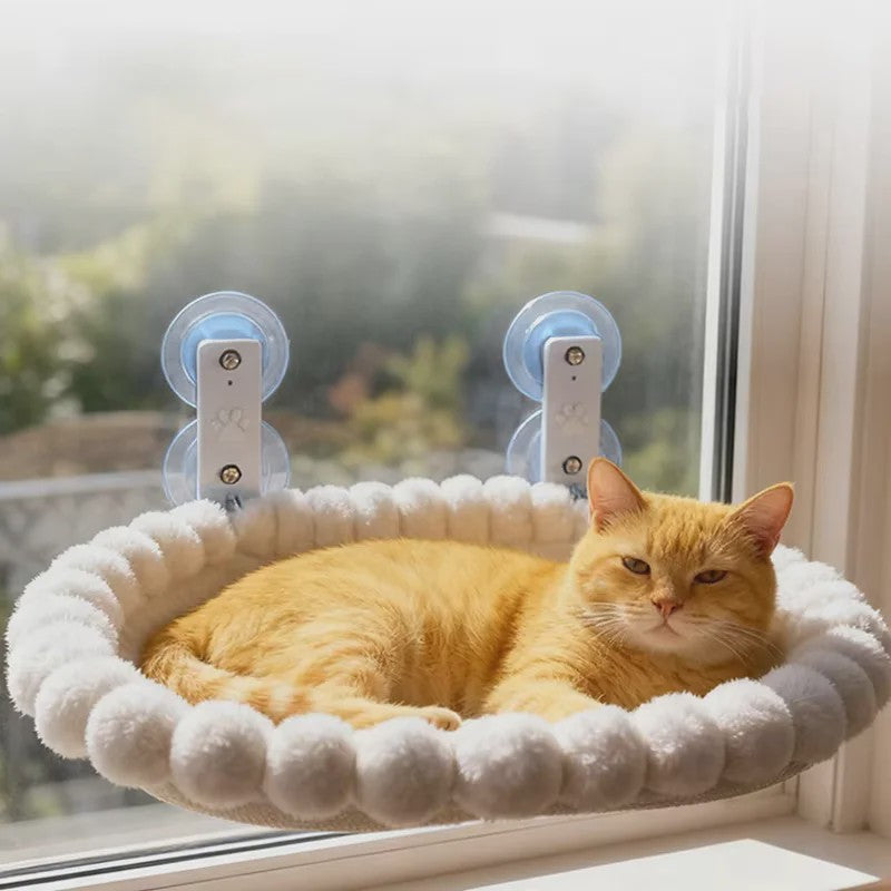 Kattenhangmat voor het Raam met Sterke Zuignappen - Comfortabele Zitplek voor Binnenkatten
