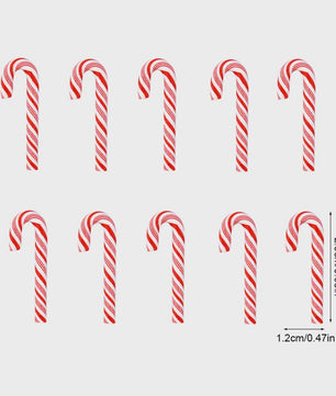 Mini Kerststokjes (10/30/50 Stuks) - Kleurrijke & Rode Candy Cane Decoraties voor Kerst DIY & Huisdecoratie