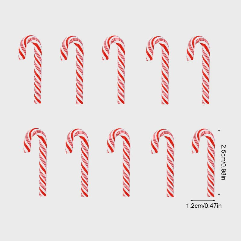 Mini Kerststokjes (10/30/50 Stuks) - Kleurrijke & Rode Candy Cane Decoraties voor Kerst DIY & Huisdecoratie
