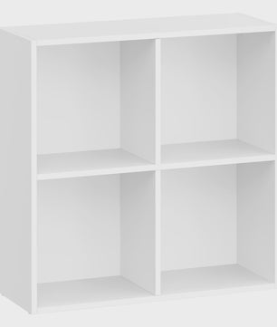 VASAGLE Boekenkast met 4 Vakken - Stijlvolle Opbergkast voor Kantoor en Woonkamer