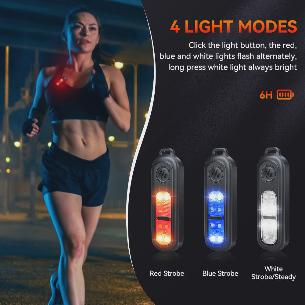 Persoonlijk Veiligheidsalarm met Sleutelhanger, 130dB, USB Oplaadbaar, LED Licht voor Noodgevallen & Nachtsport
