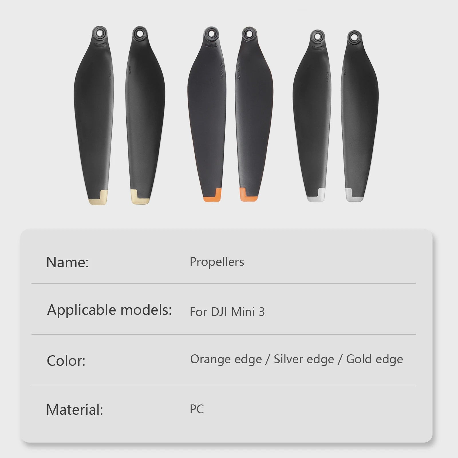 8/16 Stuks Lichtgewicht Propellerbladen voor DJI Mini 3 - Snelwissel & Duurzaam