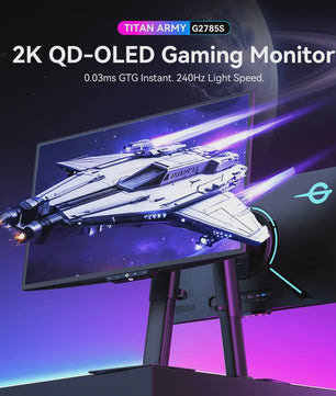 Titan Army G2785S 26.5" QD-OLED Gaming Monitor | QHD 240Hz | 0.03ms | HDR10 | Esports