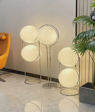 Moderne Witte Acryl Ronde LED Vloerlamp voor Woonkamer & Slaapkamer