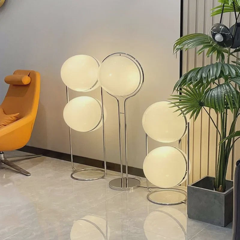 Moderne Witte Acryl Ronde LED Vloerlamp voor Woonkamer & Slaapkamer