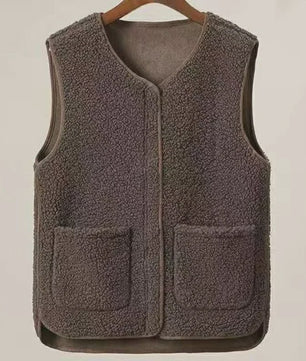 Heren Vest Lamswol Fleece - Warm & Stijlvol voor Herfst/Winter