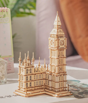 Robotime Rolife 3D Houten Puzzel: Iconische Tower Bridge & Big Ben Bouwpakket