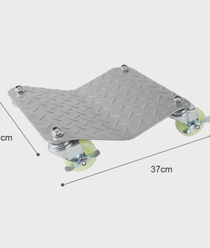 4x Autowiel Dolly Set - Verplaatsingshulp voor Banden met 360° Zwenkwielen