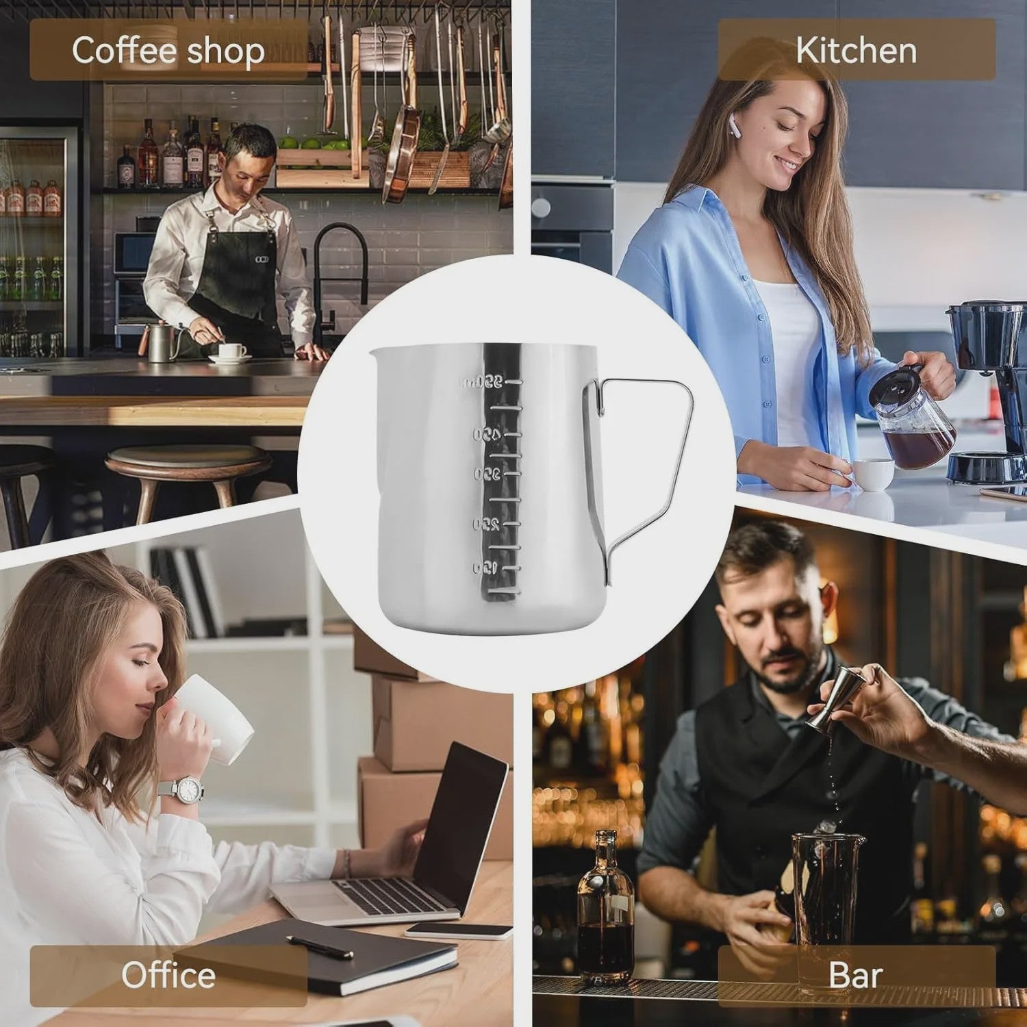 RVS Melkopschuimkan - Barista Kwaliteit voor Perfecte Latte Art