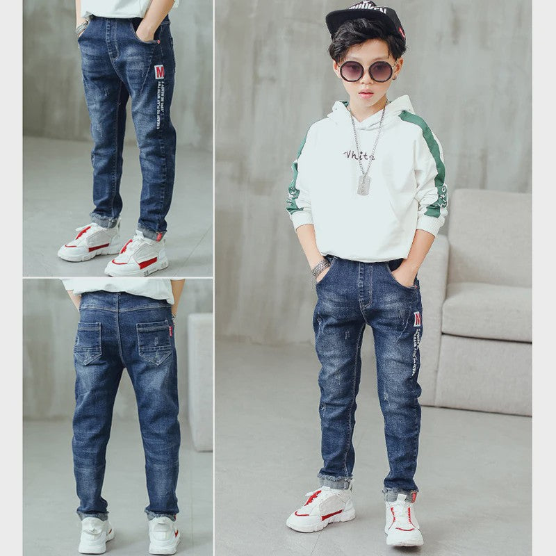Stoere Slim Fit Jeans voor Jongens | Lente & Herfst | Casual & Trendy | Kindercadeau