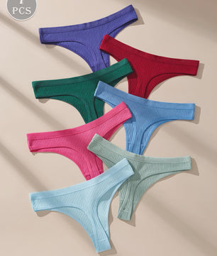 7-Delige Dames Strings Set - Zacht Katoen, Sexy & Comfortabel Ondergoed