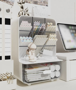 Stijlvolle Bureau Organizer met Lades - Pennenhouder & Kantoor Opbergbox