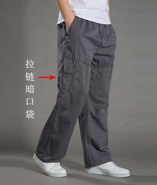 Herfst/Lente Heren Cargo Werkbroek Katoen - Casual Jogger & Klimbroek - Grote Maten tot 6XL