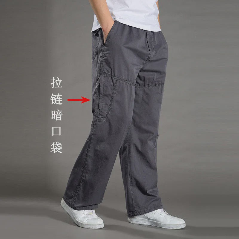 Herfst/Lente Heren Cargo Werkbroek Katoen - Casual Jogger & Klimbroek - Grote Maten tot 6XL