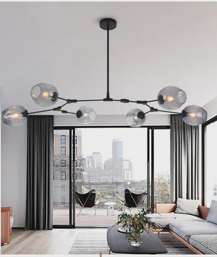 Moderne Moleculaire Plafondlamp - Nordic Stijl Glazen Hanglamp voor Woonkamer & Keuken