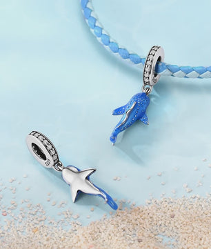 925 Sterling Zilver Charms: Walvishaai, Zeepaardje & Dolfijn - Luminous DIY Sieraden & Cadeaus