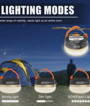 Krachtige 10W USB Oplaadbare Camping Lantaarn - Draagbare Tentlamp met 1200mAh Batterij