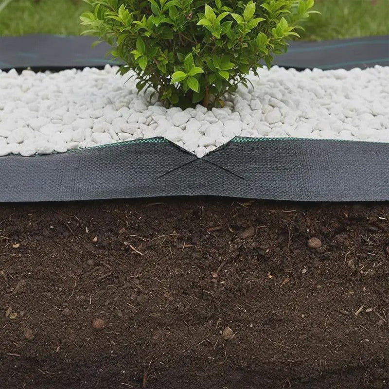 Onkruiddoek Zwart 2x50m PP - UV & Waterbestendig Bodembedekker voor Tuin, Gazon & Balkon