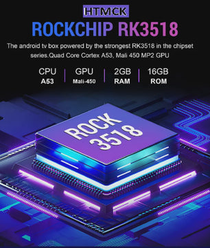 8K Smart TV Box met Rockchip RK3518, 8GB RAM, 128GB ROM, WiFi 6 & Bluetooth 5.4