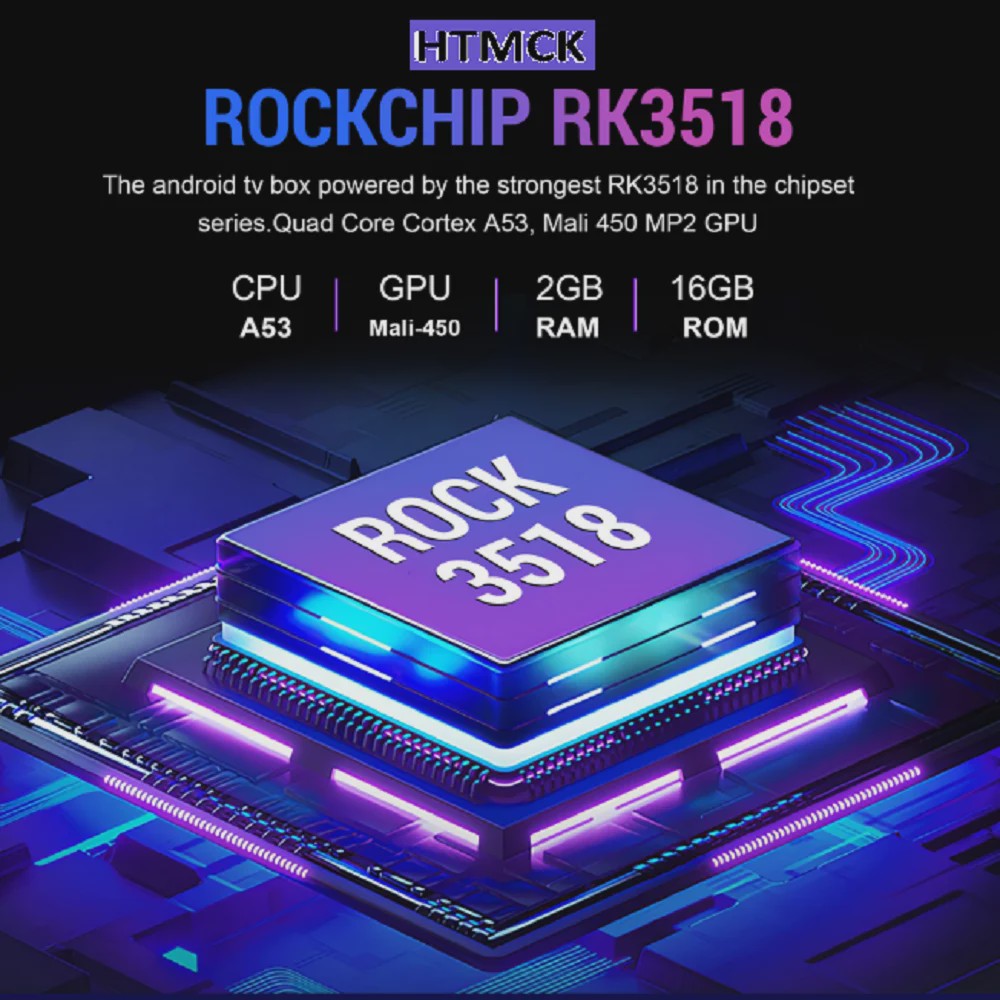 8K Smart TV Box met Rockchip RK3518, 8GB RAM, 128GB ROM, WiFi 6 & Bluetooth 5.4