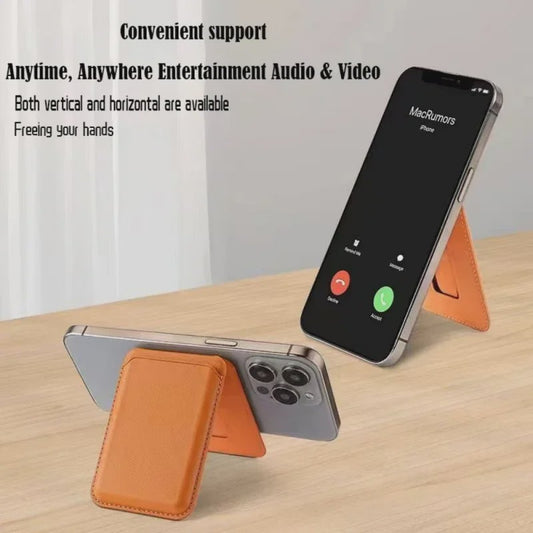 Magnetische Kaarthouder Portemonnee Hoesje met Standfunctie voor iPhone (MagSafe)