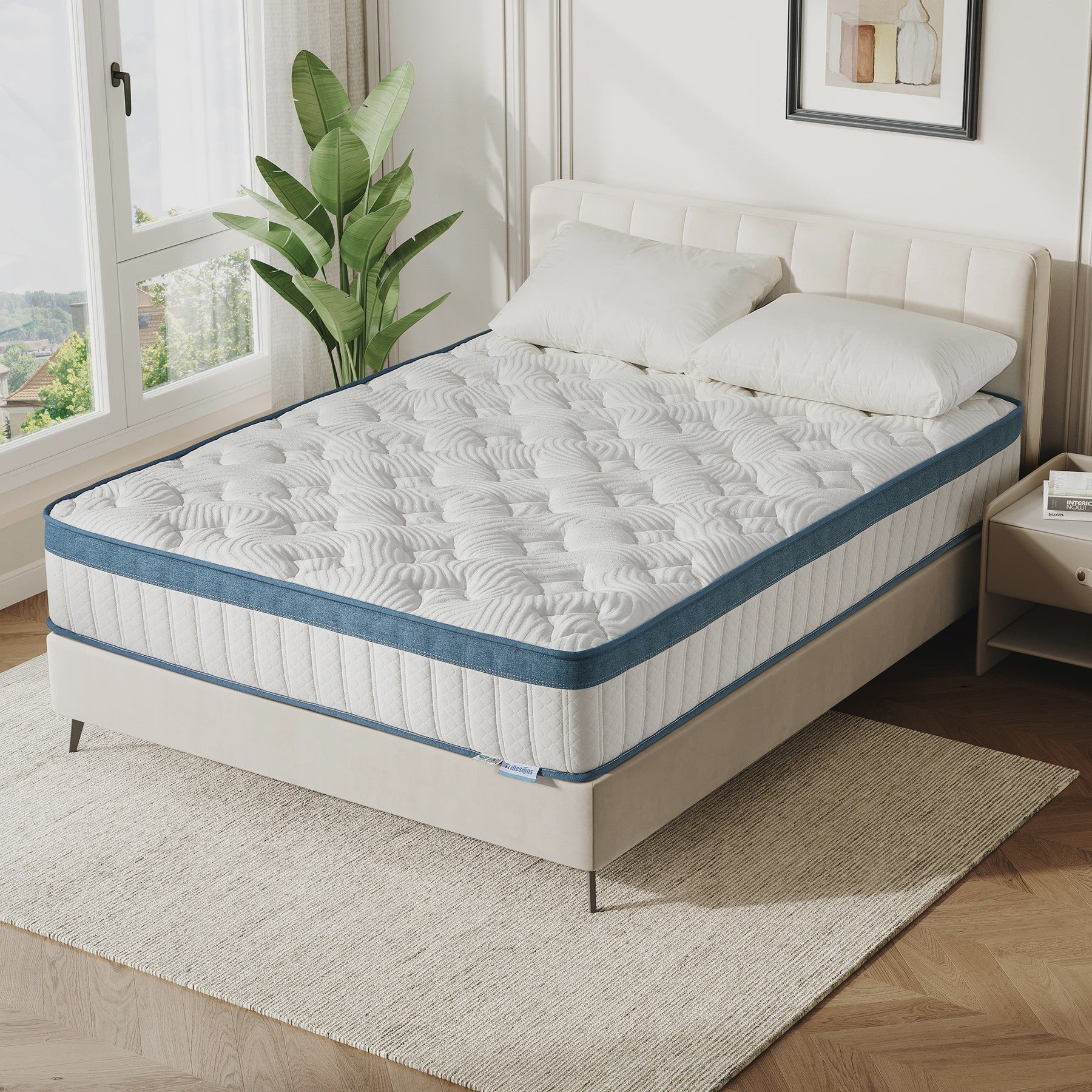 Tribesigns Pocketvering Matras 160x200cm H3 Medium - 7-Zone Orthopedisch & OEKO-TEX Gecertificeerd