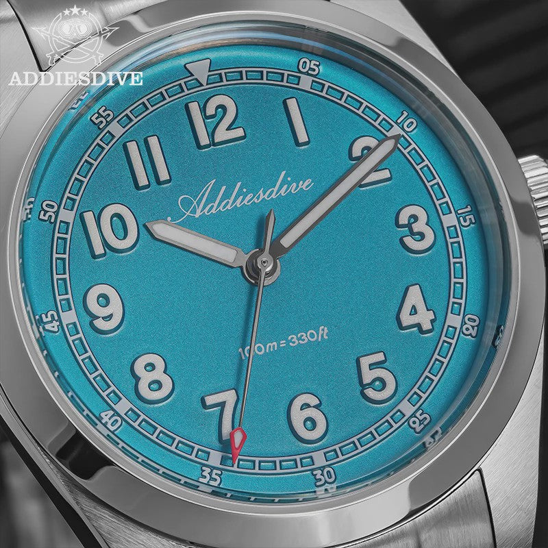 ADDIESDIVE Luxe Heren Quartz Horloge - 100m Waterdicht, Saffierglas & BGW9 Lume (AD2521)