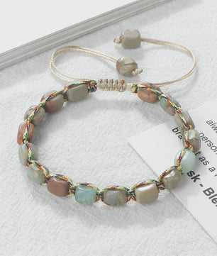 Verstelbare Emperor Stone Kralen Armband - Natuursteen Bangle voor Dames & Heren