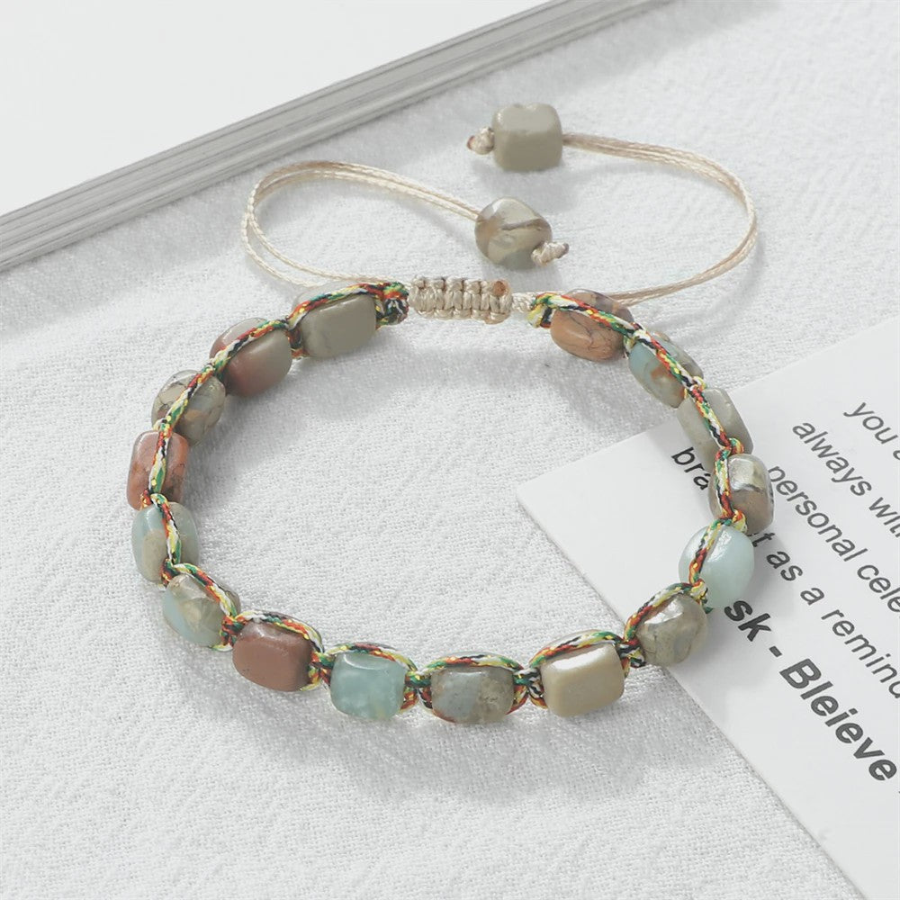 Verstelbare Emperor Stone Kralen Armband - Natuursteen Bangle voor Dames & Heren